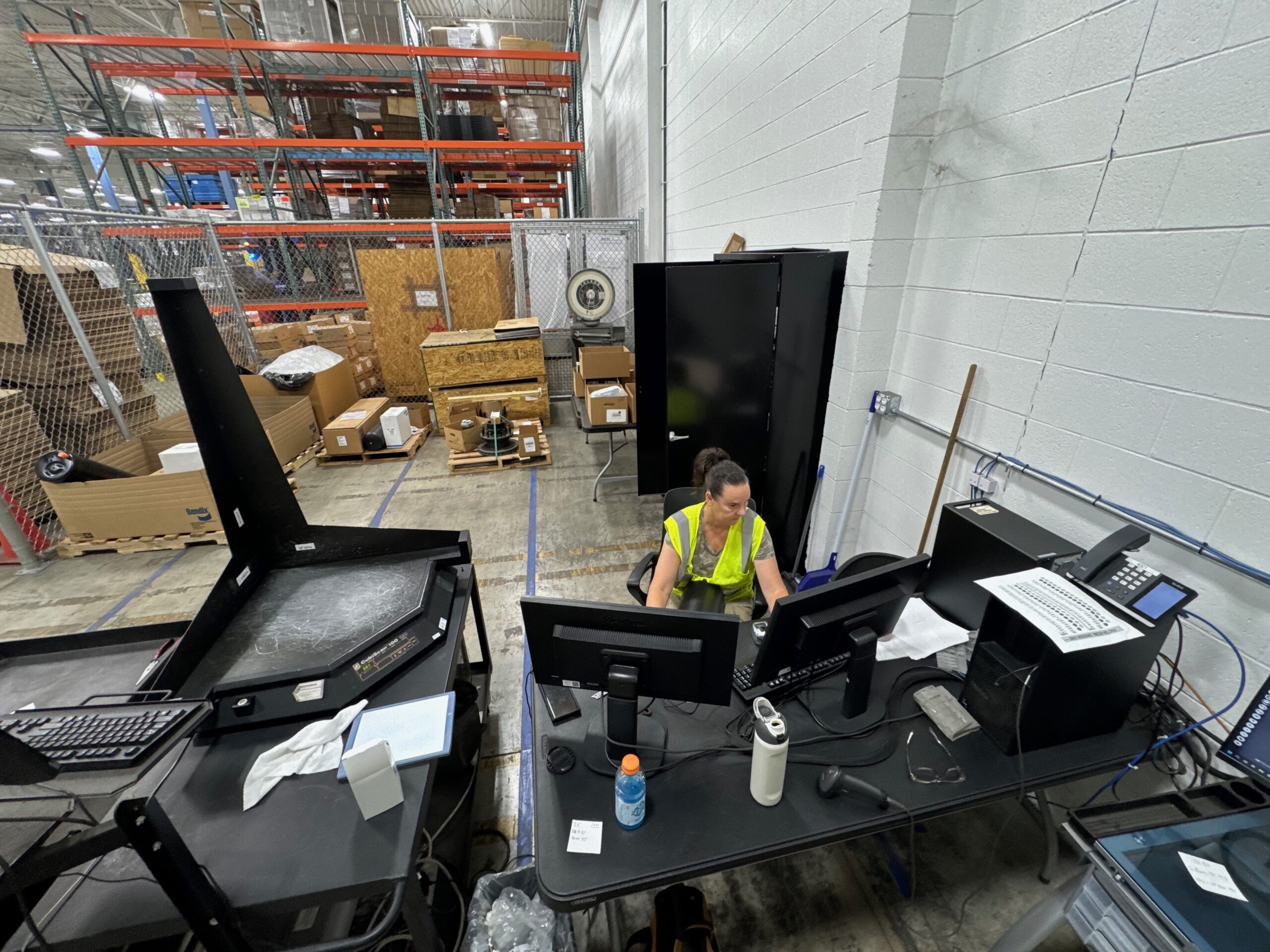 On-site product photography workstation at the Bendix facility