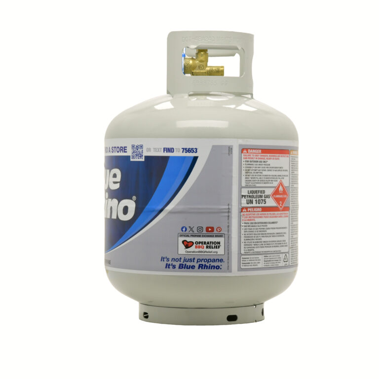 Propane tank left side product photograph