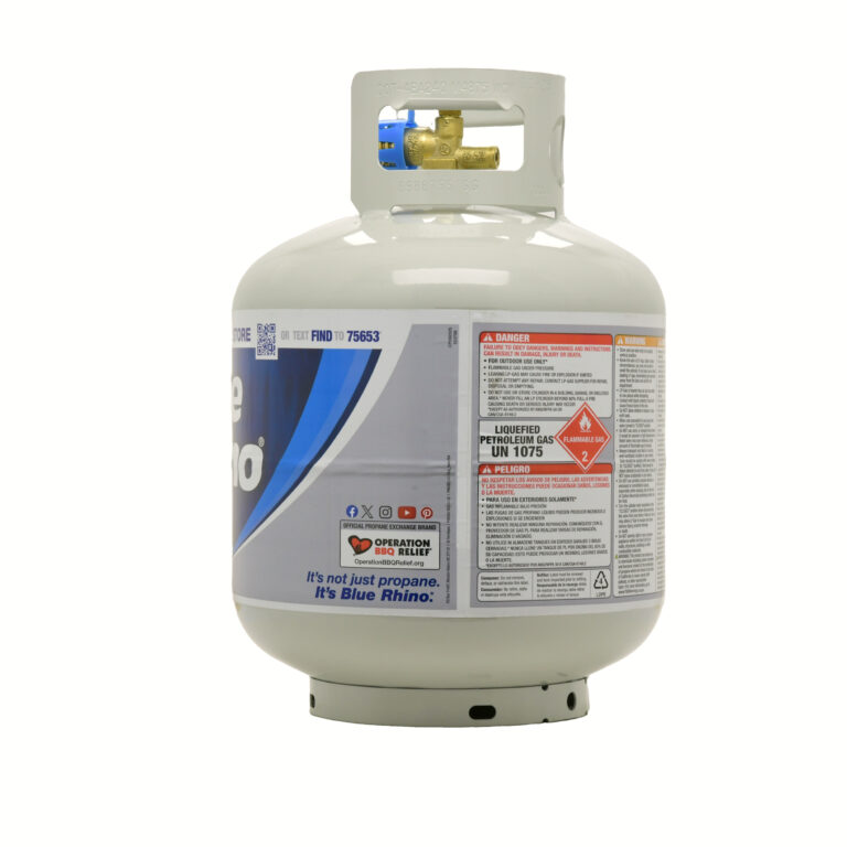 Propane tank alternate angle product photograph