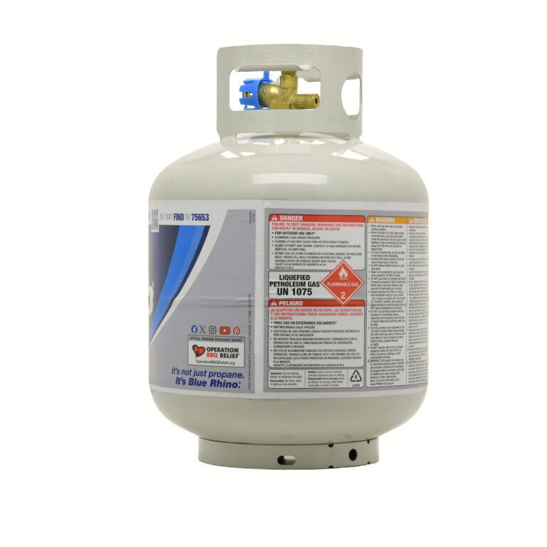 Propane tank alternate angle product photograph