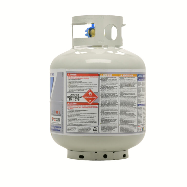 Propane tank alternate angle product photograph