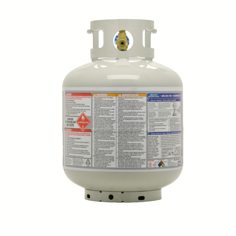Propane tank back product photograph
